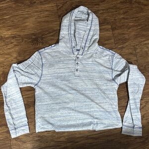 BKE Blue and Gray Striped Henley